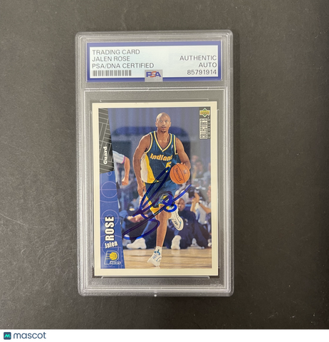 Jalen Rose 1996 Upper Deck Collector's Choice#258 Signed Card PSA Autographed