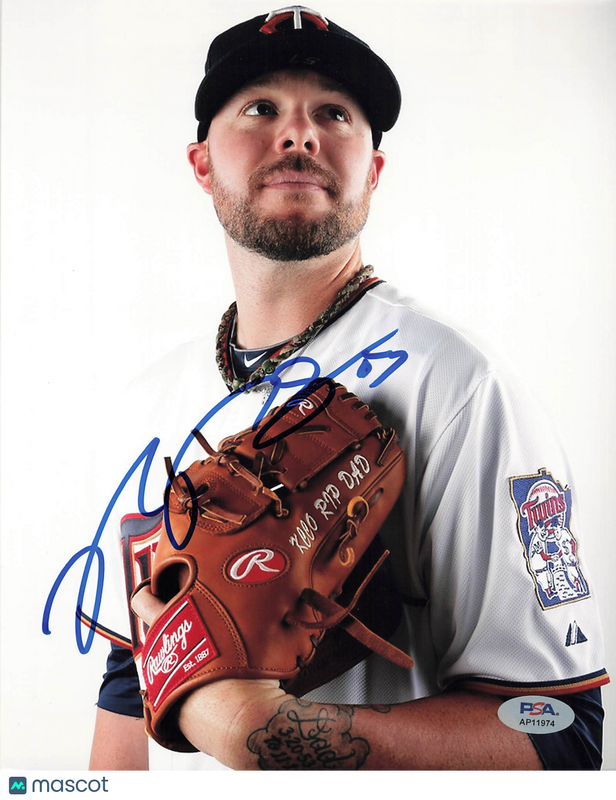 Ryan Pressly Signed 8x10 Photo PSA Minnesota Twins