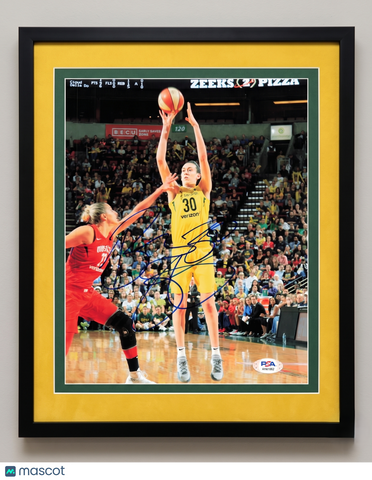 Breanna Stewart Seattle Storm Signed Basketball 8x10 Custom Framed Photo PSA