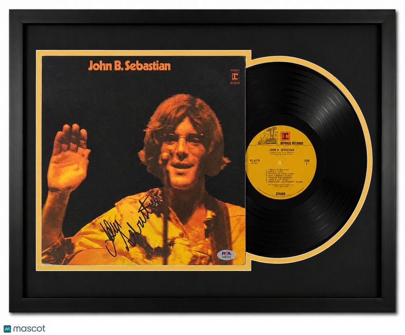 John Sebastian Signed John B. Sebastian Custom Framed Vinyl Album PSA Auth