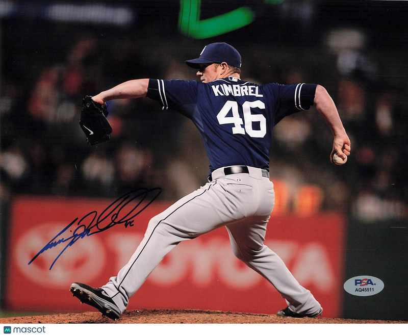 Craig Kimbrel Atlanta Braves Signed 8x10 Photo PSA