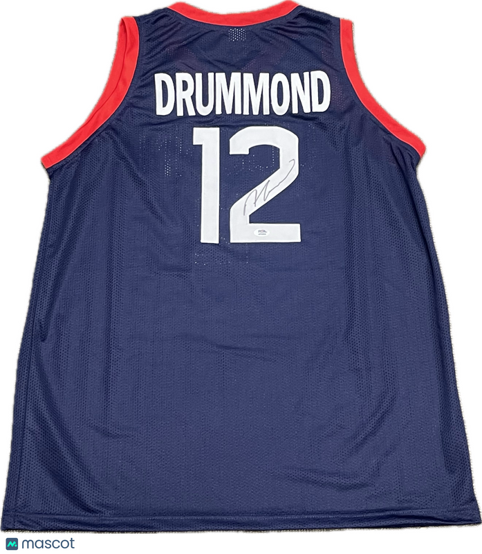 Andre Drummond Signed Jersey PSA Uconn Autographed