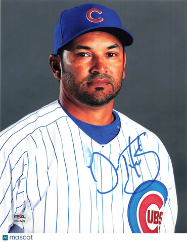 Dave Martinez Chicago Cubs Signed 8x10 Photo PSA