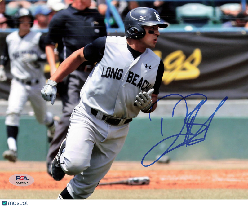 David Banuelos Long Beach State Dirtbags Signed 8x10 Photo PSA