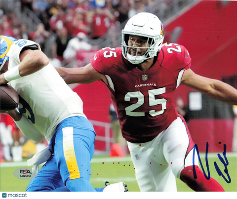 Zaven Collins Signed Arizona Cardinals Football 8x10 Photo PSA Autographed