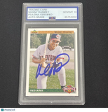 1992 Upper Deck Top Prospect 1992#63 Manny Ramirez Signed Rookie Card Auto PSA