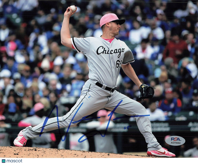 Nate Jones Chicago White Sox Signed 8x10 Photo PSA