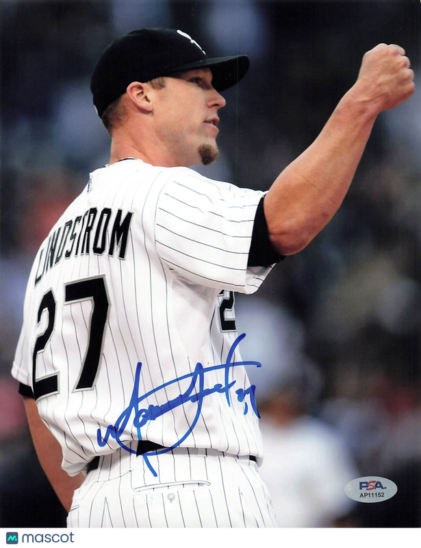 Matt Lindstrom Chicago White Sox Signed 8x10 Photo PSA