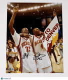 Stacey Augmon and Larry Johnson UNLV Runnin' Rebels Signed 11x14 Photo BAS