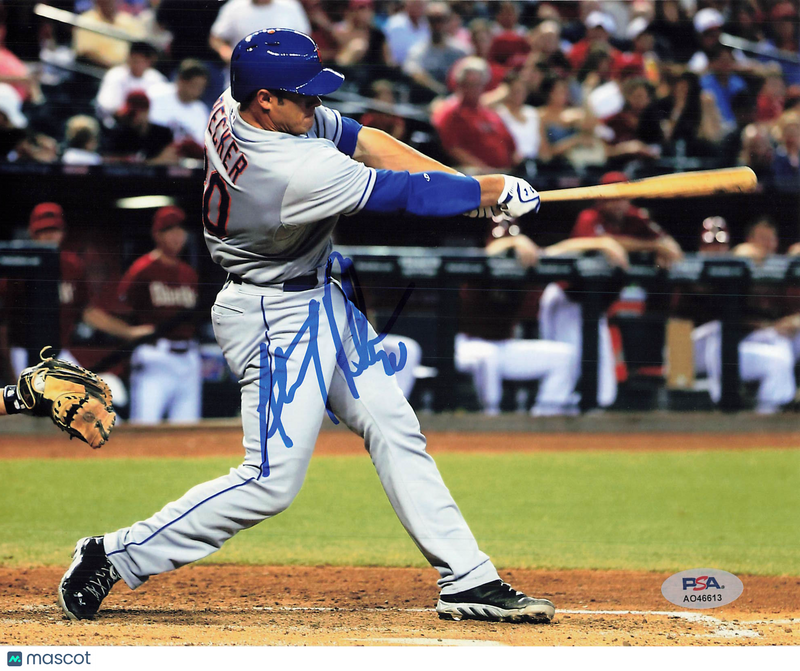 Anthony Recker New York Mets Signed 8x10 Photo PSA