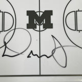 Dusty May Signed Basketball Clipboard PSA Michigan Wolverines