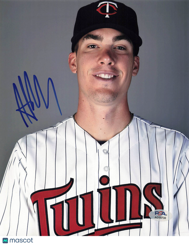 Alex Meyer Minnesota Twins Signed 8x10 Photo PSA