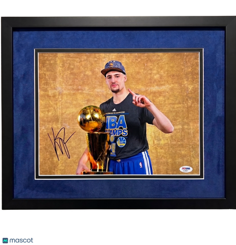 Klay Thompson Golden State Warriors Signed 11x14 Custom Framed Photo PSA