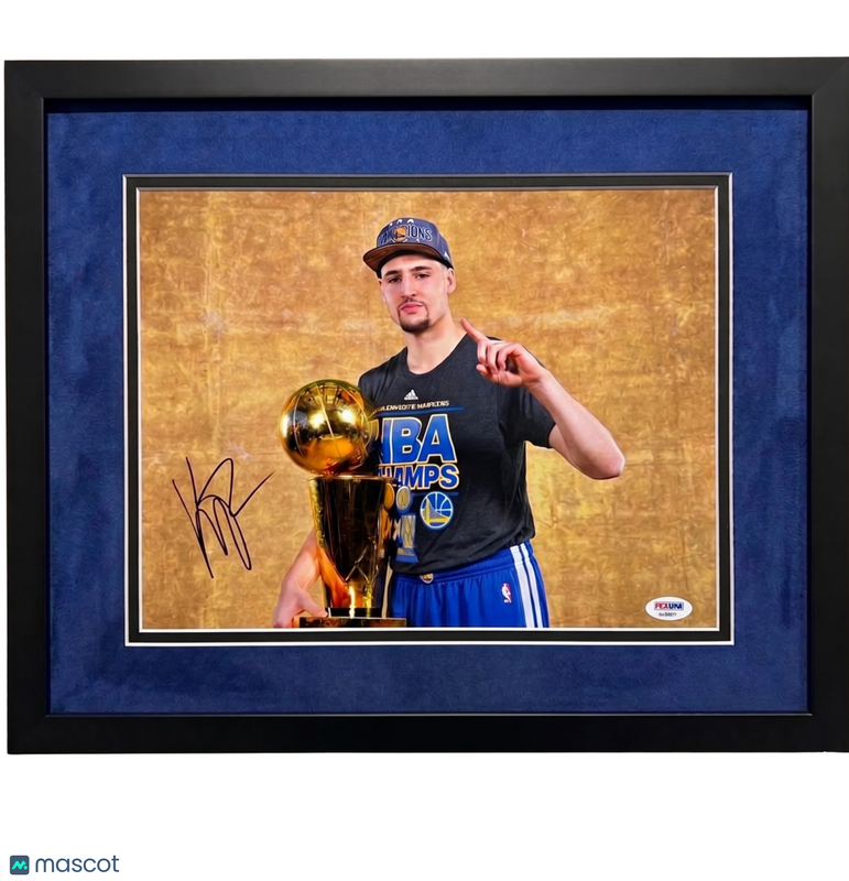 Klay Thompson Golden State Warriors Signed 11x14 Custom Framed Photo PSA