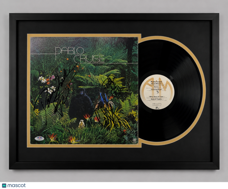 David Jenkins, Cory Lerios, Steve Price Signed Pablo Cruise Framed Vinyl PSA