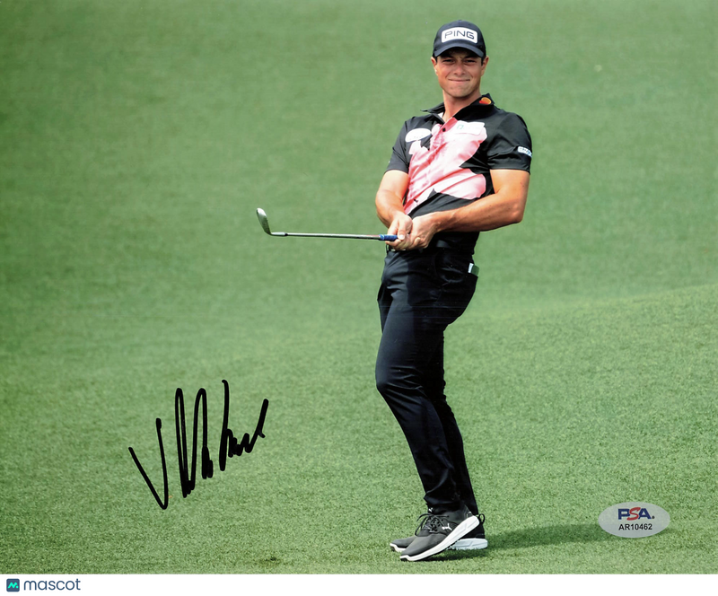 Viktor Hovland Signed Golf 8x10 Photo PSA Autographed