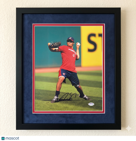 Justus Sheffield Cleveland Indians Signed 11x14 Custom Framed Photo PSA