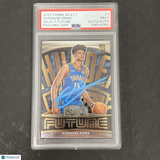 2022 Panini Select Future #1 Ousmane Dieng signed card PSA 7 Auto A Thunder