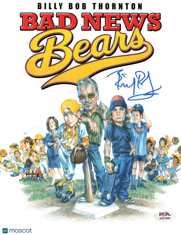 Billy Bob Thornton Signed 8x10 Bad News Bears Photo PSA Autographed