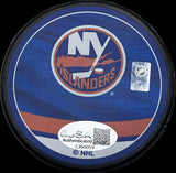 Anders Lee Signed Hockey Puck JSA Autographed