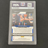 2020-21 Panini Prizm Basketball #83 Dwight Powell signed card PSA