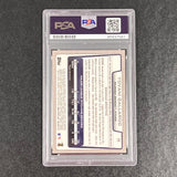 2012 Topps Bowman Chrome#71 Yovani Gallardo Signed Card Auto PSA Slabbed Brewers