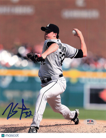 Jake Petricka Chicago White Sox Signed 8x10 Photo PSA