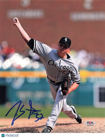 Jake Petricka Chicago White Sox Signed 8x10 Photo PSA