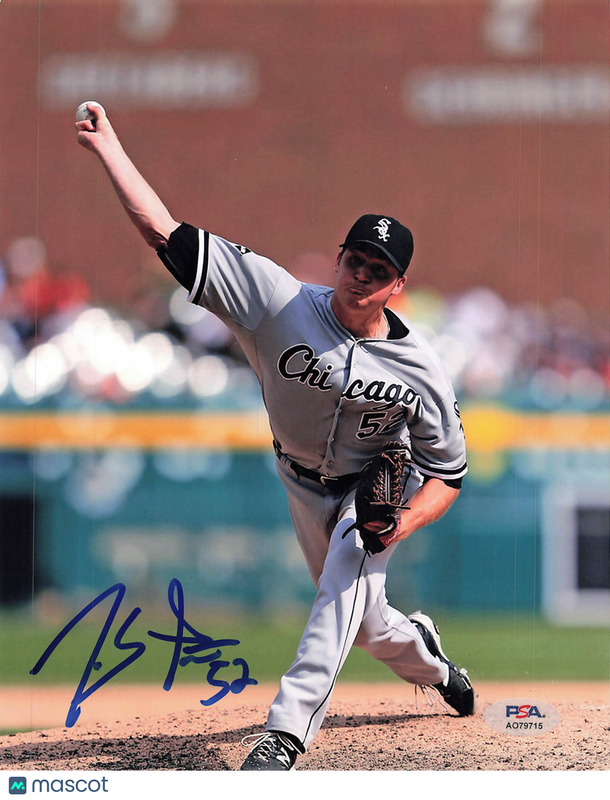 Jake Petricka Chicago White Sox Signed 8x10 Photo PSA