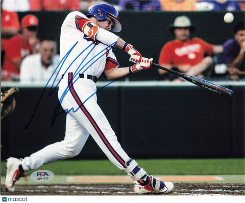 Seth Beer Clemson Tigers Signed 8x10 Photo PSA