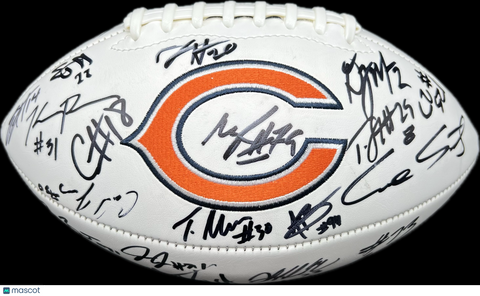 2025 Chicago Bears Team Signed Football PSA LOA Autographed Bears