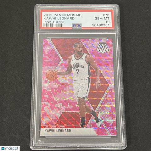 2019 Panini Mosaic #78 Kawhi Leonard PSA 10