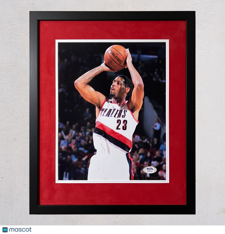 Allen Crabbe Portland Trail Blazers Signed 8x10 Custom Framed Photo PSA Auth