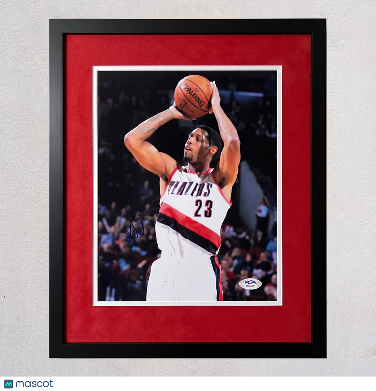 Allen Crabbe Portland Trail Blazers Signed 8x10 Custom Framed Photo PSA Auth