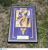 Kobe Bryant Signed Photo Framed PSA Los Angeles Lakers