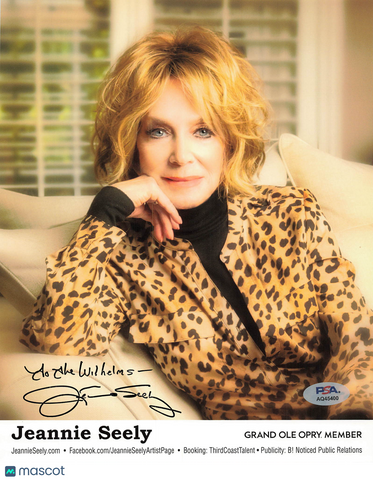 Jeannie Seely Signed 8x10 Photo PSA  Autographed