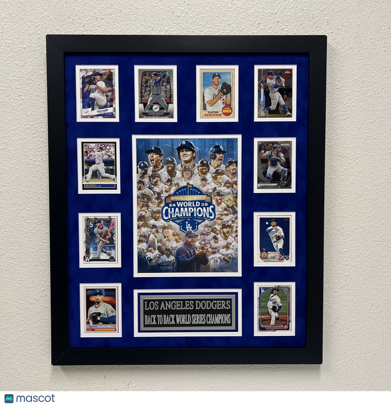 2025 World Series Champion Los Angeles Dodgers 10-Card Custom Display Frame