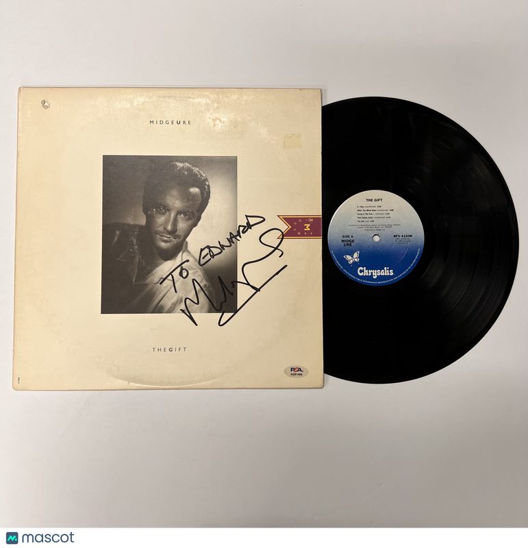 Midge Ure Signed The Gift Vinyl Album PSA Autographed