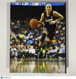 Paige Bueckers Signed UConn Huskies Canvas JSA Autographed