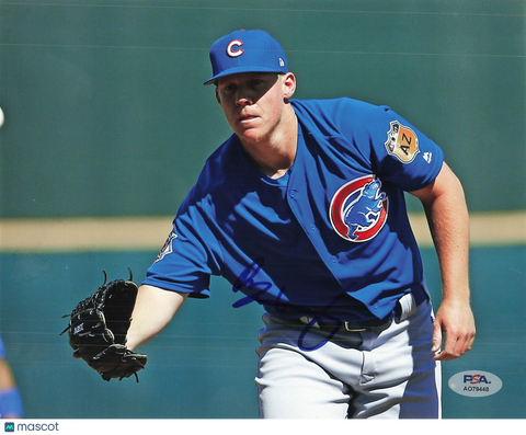Rob Zastryzny Chicago Cubs Signed 8x10 Photo PSA