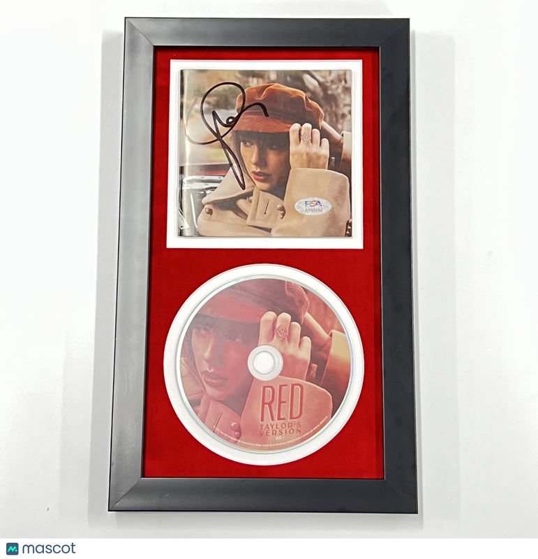 Taylor Swift Signed CD Cover Framed PSA/DNA RED Autographed