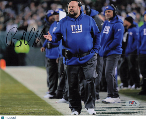 Brian Daboll Signed 8x10 Photo PSA New York Giants