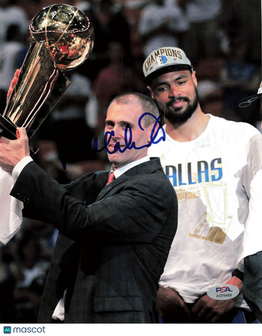 Rick Carlisle Dallas Mavericks Signed Basketball 8x10 Photo PSA