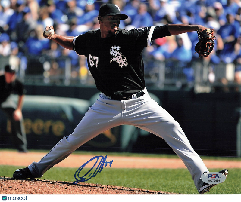 Juan Minaya Chicago White Sox Signed 8x10 Photo PSA