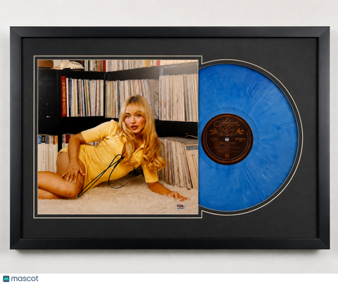 Sabrina Carpenter Signed Short n' Sweet Custom Framed Vinyl Album PSA Auth