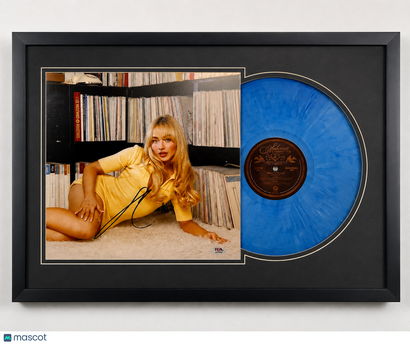 Sabrina Carpenter Signed Short n' Sweet Custom Framed Vinyl Album PSA Auth