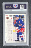 1991-92 Upper Deck #153 Brian Leetch Signed Card Auto PSA Slabbed NY Rangers