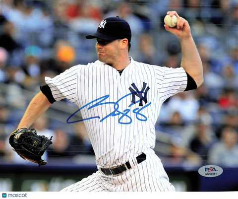 Boone Logan New York Yankees Signed 8x10 Photo PSA