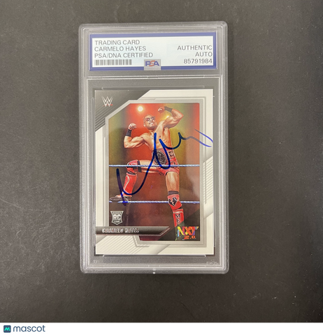 Carmelo Hayes 2022 Panini NXT WWE#55 Signed Card PSA Autographed
