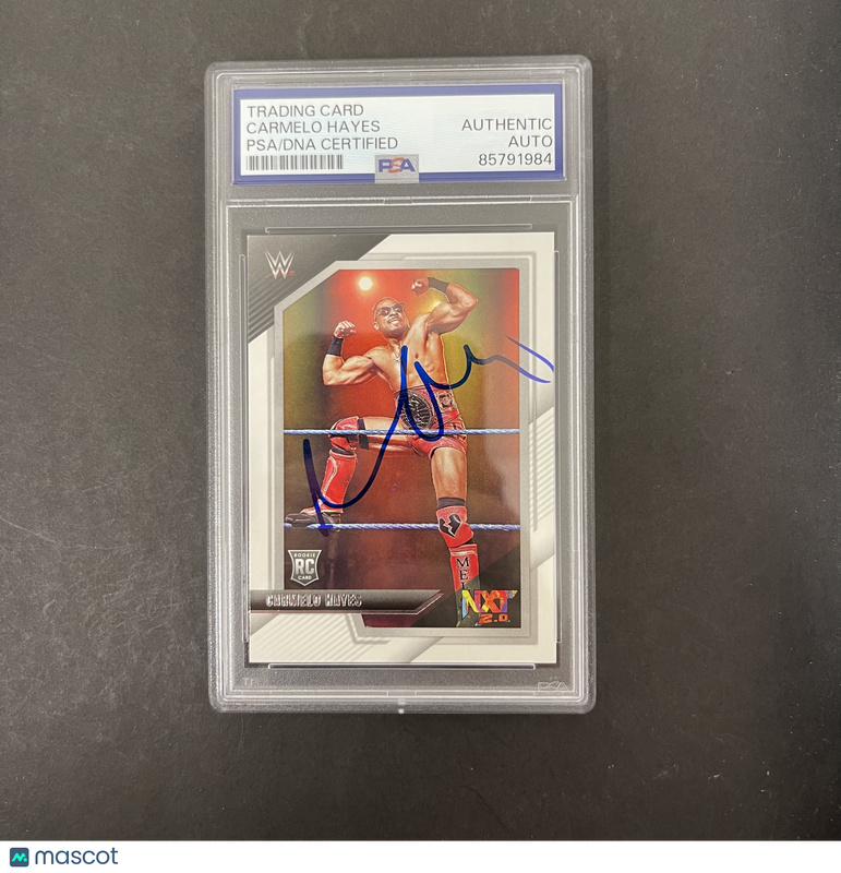 Carmelo Hayes 2022 Panini NXT WWE#55 Signed Card PSA Autographed
